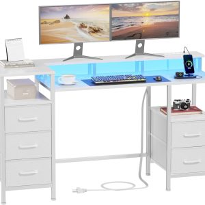 TY339 Computer Outlets Reversible Storage Desk