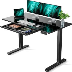 TY338 Electric Height Adjustable One Piece Ergonomic Desk