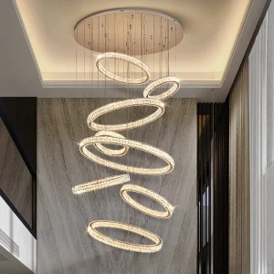 TY363 Glass Ring Crystal Pendant Lamp