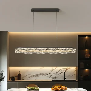 TY389 Custom Modern Ripple Acrylic Suspension Lamp