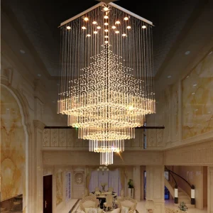 TY370 Modern Square LED Staircase Chandelier