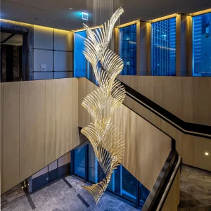 TY357 Modern Glass Tube Chandelier